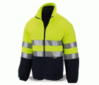 288FPFMIXYFA Chaqueta polar alta visibilidad amarillo/azul marino 300 g