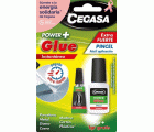Adhesivo instantáneo CEGASA POWER + GLUE SOLIDARIO 5+1 g
