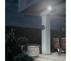 FOCO SOLAR CON SENSOR CREPUSCULAR GARZA LED CON MANDO 30 W, 650 LÚMENES, 6.500 K