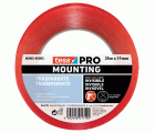 CINTA DOBLE CARA MOUNTING PRO-TRANSPARENTE 25 m x 19 mm