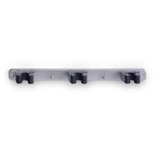 COLGADOR ESCOBAS TRIPLE / CROMO MATE