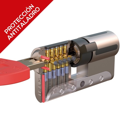 CILINDRO 1000WX3030L - 30 x 30 - LEVA LARGA - LATÓN