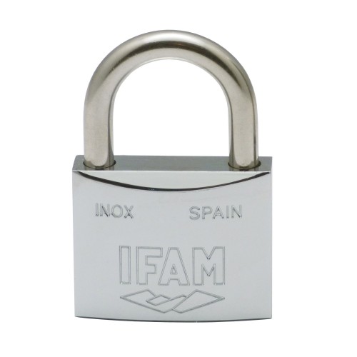 CANDADO INOX40 - ALTURA DEL CUERPO: 32 mm - ALTURA DEL ARCO: 22,5 mm - Ø DEL ARCO: 6 mm - LUZ DEL ARCO: 23 mm