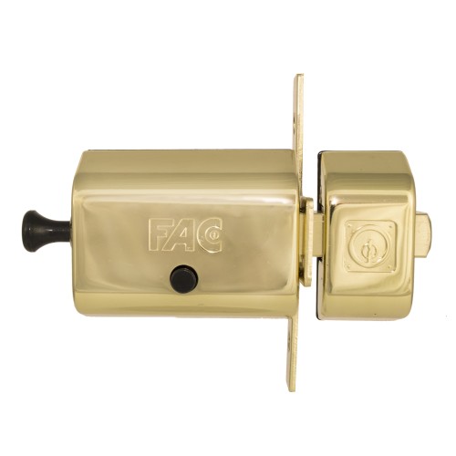 CERROJO 546-RP/80 RK UVE - ACABADO: DORADO - LONGITUD BOMBILLO: 50 mm