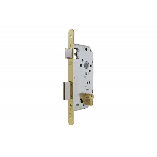 CERRADURA EMBUTIR PARA PUERTAS DE MADERA SERIE 2030  - ENTRADA: 40 mm - HIERRO LATONADO