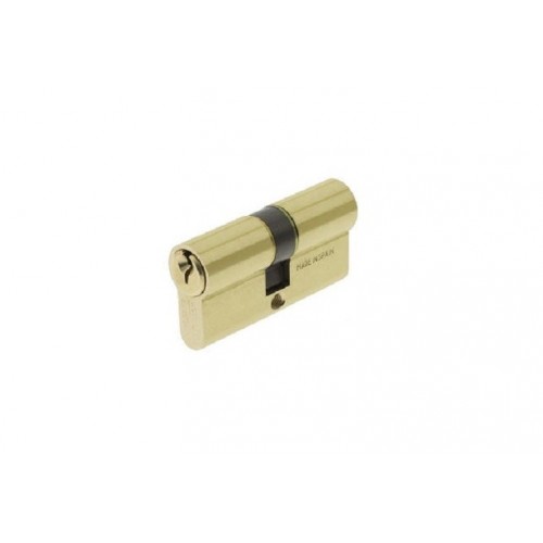 CILINDRO DOBLE EUROPERFIL TE5 2030 - 30 x 30 mm - LEVA R15 - LATÓN