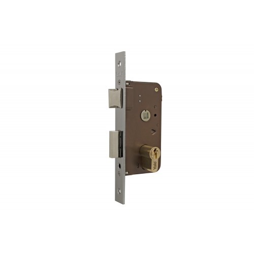 CERRADURA DE EMBUTIR PARA PUERTAS DE MADERA MODELO 600 - DIMENSIÓN: 60 x 35 -ENTRADA: 35 - NÍQUEL