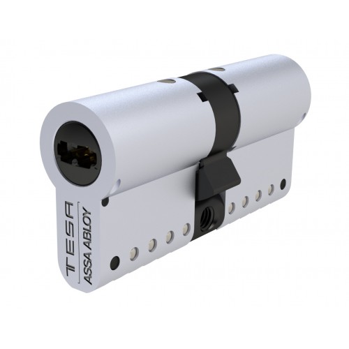 CILINDRO DOBLE EUROPERFIL TK1 V2 EU - 30 x 30 mm - E15 NME E12 - LEVA R15 -NÍQUEL