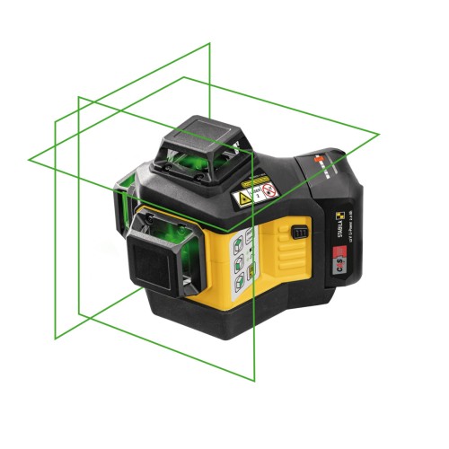 STABILA LÁSER MULTI-LÍNEA LAX 600 G, SISTEMA DE 12 V, SET DE 7 PIEZAS, CON BATERÍA Y CARGADOR (UE)