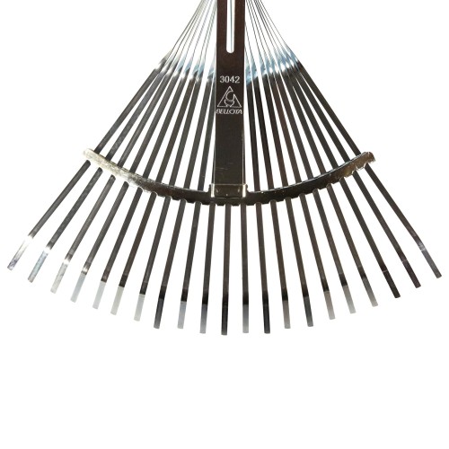 Escoba ajustable púa plana para limpieza de césped con mango aluminio / 3042CMA