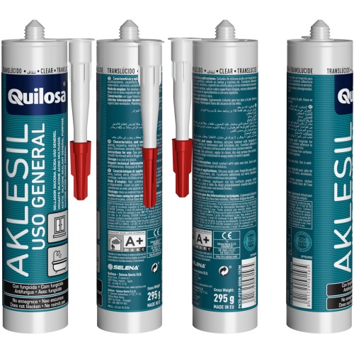 AKLESIL SILICONA ÁCIDA USO GENERAL 280 ml CLEAR