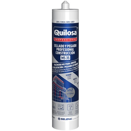 MS 35 SELLADO Y PEGADO PROFESIONAL CONSTRUCCIÓN 300 ml GRIS
