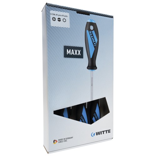 JUEGO DE 5 DESTORNILLADORES MAXX PUNTAS PLANAS Y PH