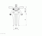 Extractor ajustable de interiores 2 y 3 patas