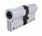 CILINDRO DOBLE EUROPERFIL TK1 V2 EU - 30 x 30 mm - E15 NME E12 - LEVA R15 -NÍQUEL