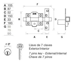 Cerrojo FAC 101L/105