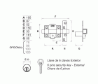 Cerrojo FAC 101RP/105 sistema R