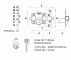 Cerrojo FAC FAC 201L/80