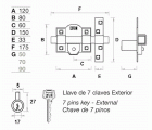 Cerrojo FAC 301R/120