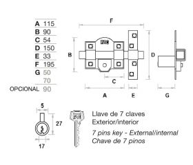 Cerrojo FAC 302L/115