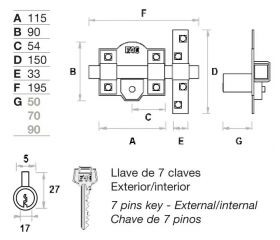 Cerrojo FAC 302T/115