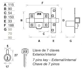 Cerrojo FAC 303T/115