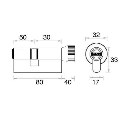 CILINDRO AMAESTRADO UFG 50x30 (LEVA 15)