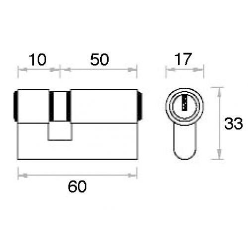 CILINDRO 60 mm. F LATON 50x10 15 CAJA MC U.E.