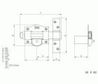 Cerrojo FAC 50R/trastero (galvanizado)