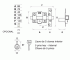 Cerrojo FAC 50R/80