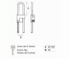 Candado FAC 530/150 para moto