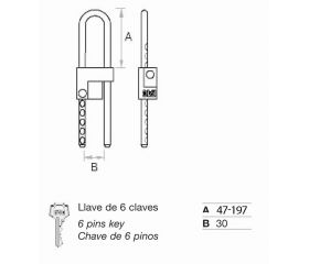 Candado FAC 530/150 para moto