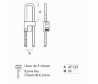 Candado FAC 530/70 para moto