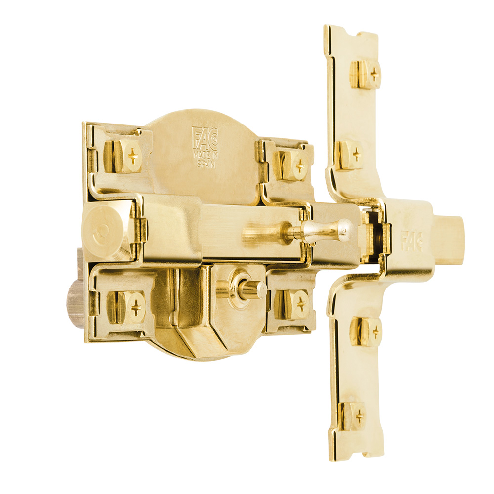 CERROJO 301-R/120 DORADO