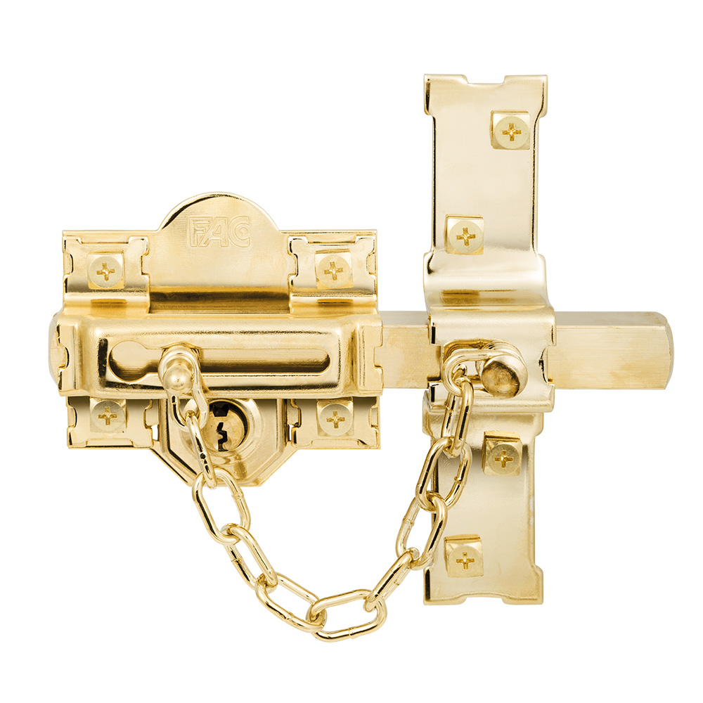 CERROJO 307-L/80 DCHA. DORADO