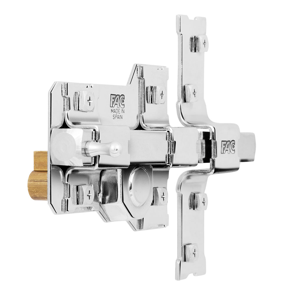 CERROJO 302-T/115 IZDA. B-90 mm. NIQUEL