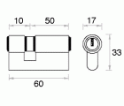 CILINDRO 60 mm. F LATON 50x10 15 CAJA MC U.E.