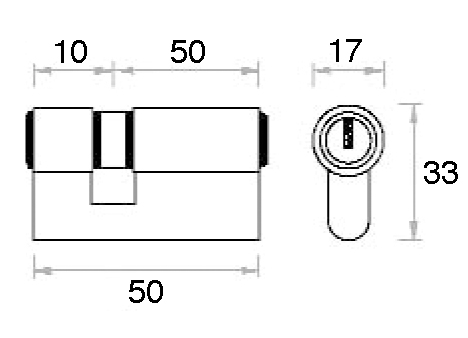 CILINDRO 50 mm. F LATON 40x10 MC 2450 (TIC)