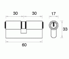 CILINDRO PRO 62 mm. P LATON 31x31 15 CAJA