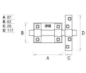 Pasador P 87 de FAC seguridad