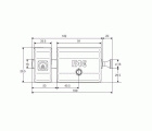 Pasador magnet con barra de acero de 18 mm. Reversible.