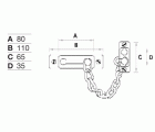 Retenedor FAC 600 con cadena