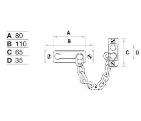Retenedor FAC 600 con cadena