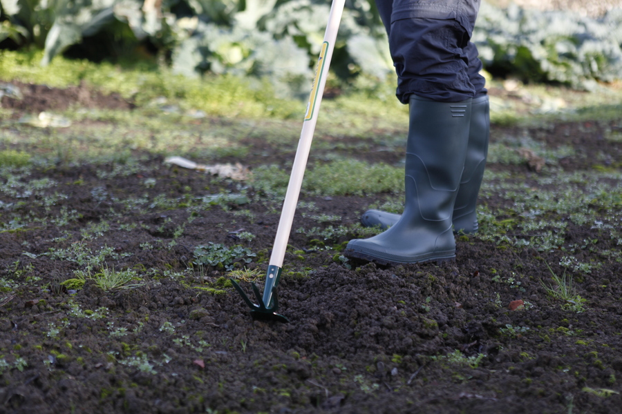 Azuela y tridente con mango de 120cm BI8022M