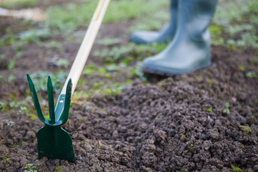 Azuela y tridente con mango de 120cm BI8022M