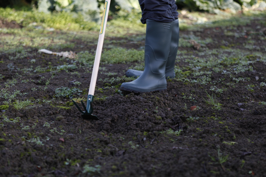 Azuela y tridente con mango de 120cm BI8022M