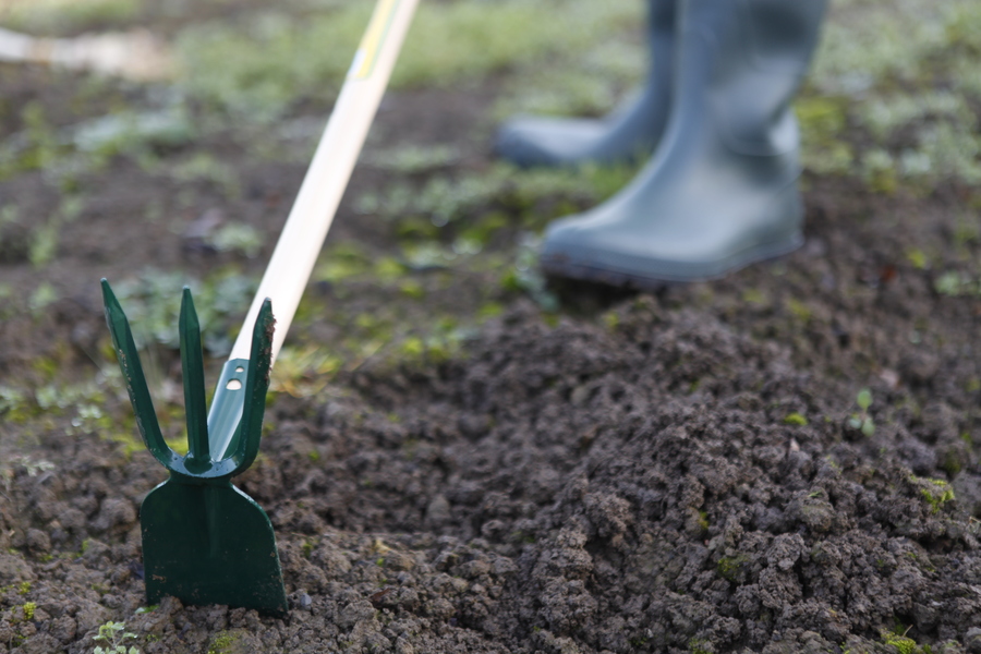 Azuela y tridente con mango de 120cm BI8022M