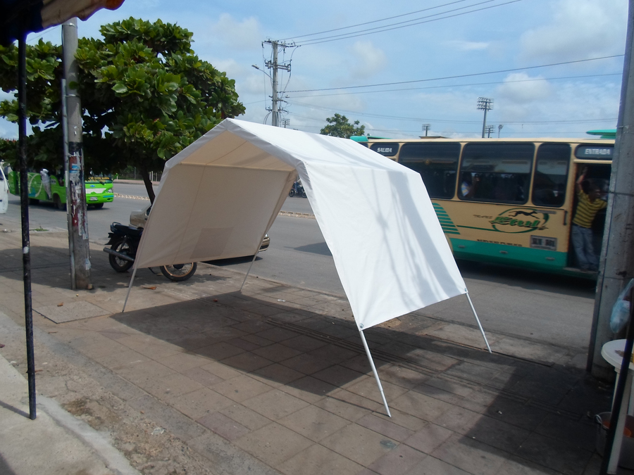 Lona universal impermeable BI047LOBL extra resistente de 4x6m blanca.