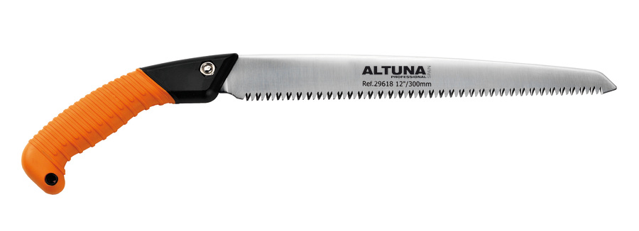 Serrucho de poda recto 270mm dentado japonés. Mango de aluminio engomado 29617