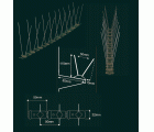 Pinchos anti pájaros 50cm con 20 púas DIPA-50
